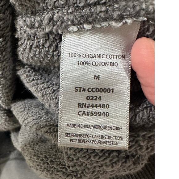 Elwood Gray Crewneck Pullover Sweatshirt Oversized Organic Cotton Men’s Medium - Picture 3 of 6